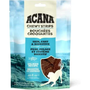 Acana Chewy Strips Skin Coat & Digestive Support Dog Treat 4 oz
