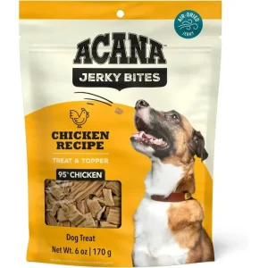 ACANA Jerky Bites Poultry Flavor High-Protein Jerky Dog Treats 6 oz