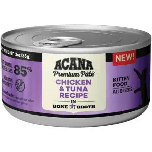 ACANA Premium Chicken & Tuna in Bone Broth Pate Kitten Wet Cat Food