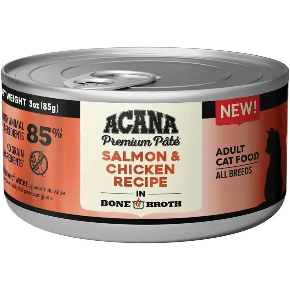 ACANA Premium Salmon and Chicken in Bone Broth Pate Wet Cat Food