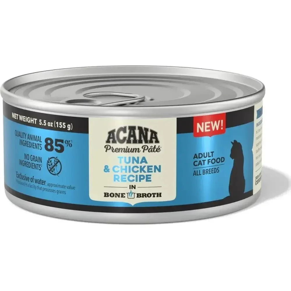 ACANA Premium Tuna and Chicken in Bone Broth Pate Wet Cat Food