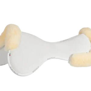 Acavallo® Memory Foam Suede Close Contact Half Pad with Sheepskin