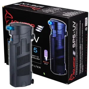 Adjustable Flow Submersible UV Filter SP5UV (5 Watt) - AquaTop