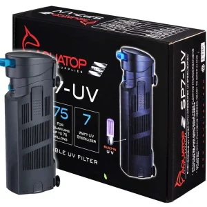Adjustable Flow Submersible UV Filter SP7UV (7 Watt) - AquaTop