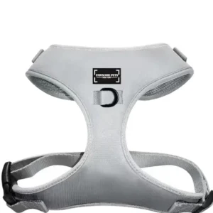 Adjustable Silk Dog Harness, Silver