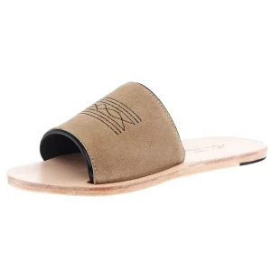 Agavesky Women's Nadia Cowhide Salt and Pepper Slide