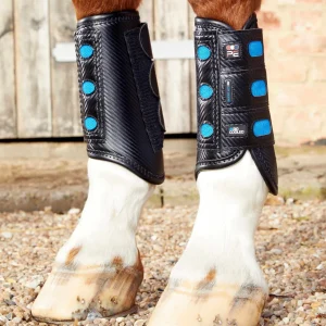 Air Cooled Super Lite Carbon Tech Eventing/Racing Boots Black Front