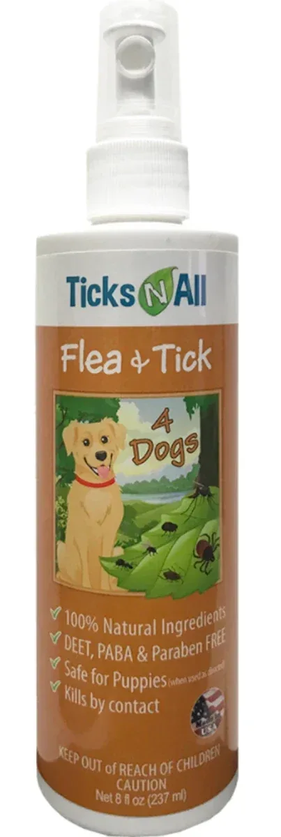 All Natural Flea & Tick 4 Dogs 8 oz