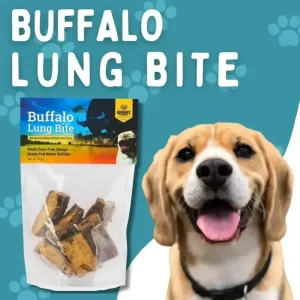 All Natural Water Buffalo Lung Bites for Happy, Healthy Chews