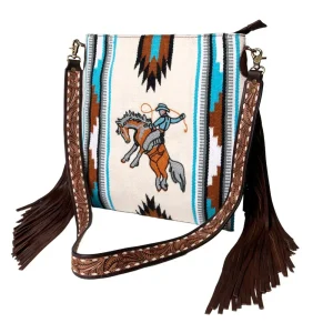 American Darling Bucking Horse Embroidery Bag