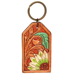 American Darling Floral Leather Key Chain