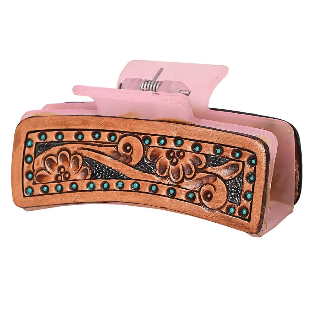 American Darling Floral Tooled Hair Clip