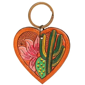 American Darling Heart Cactus Key Chain