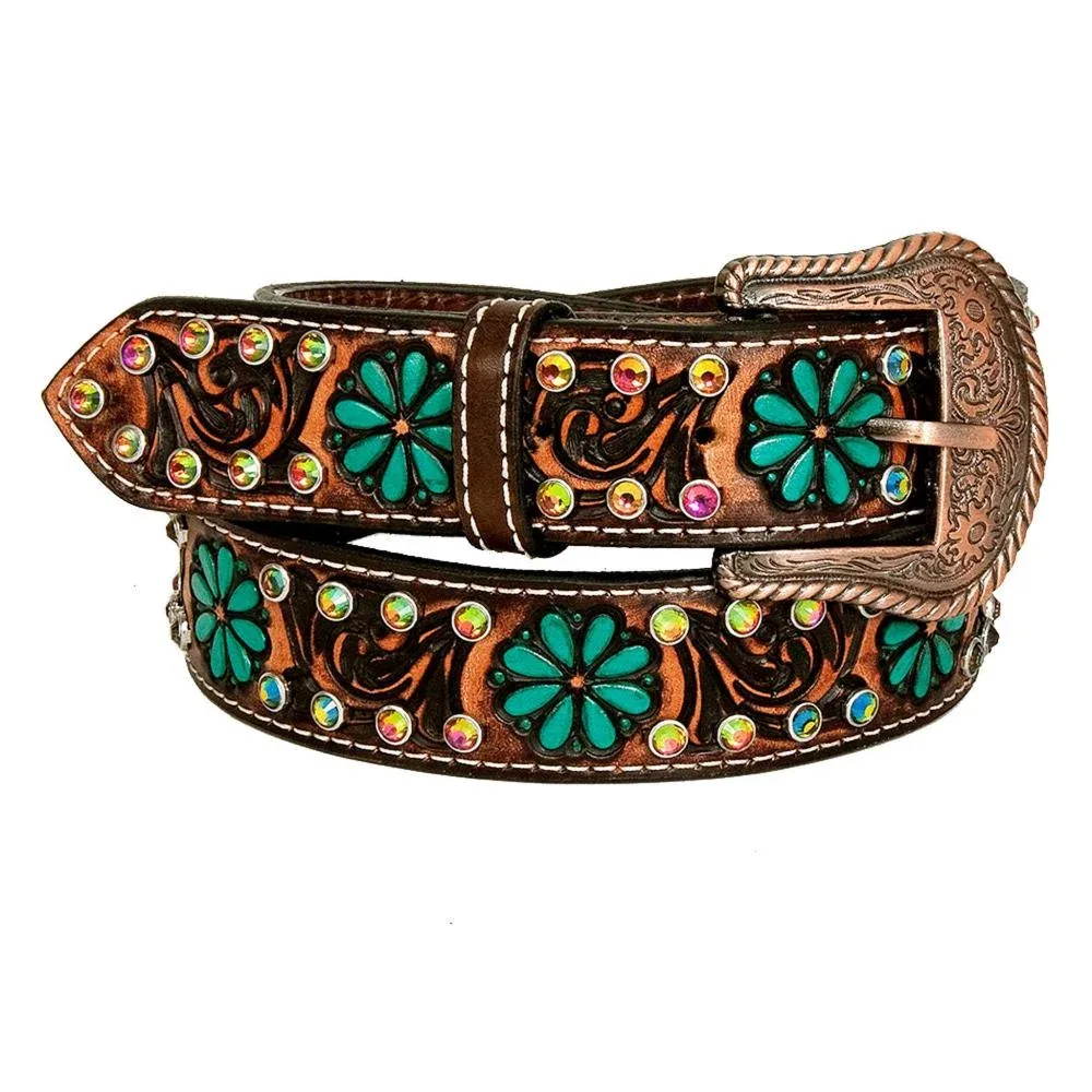 American Darling Painted Leather With Stud Belt