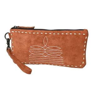 American Darling Suede Boot Stitch Wristlet