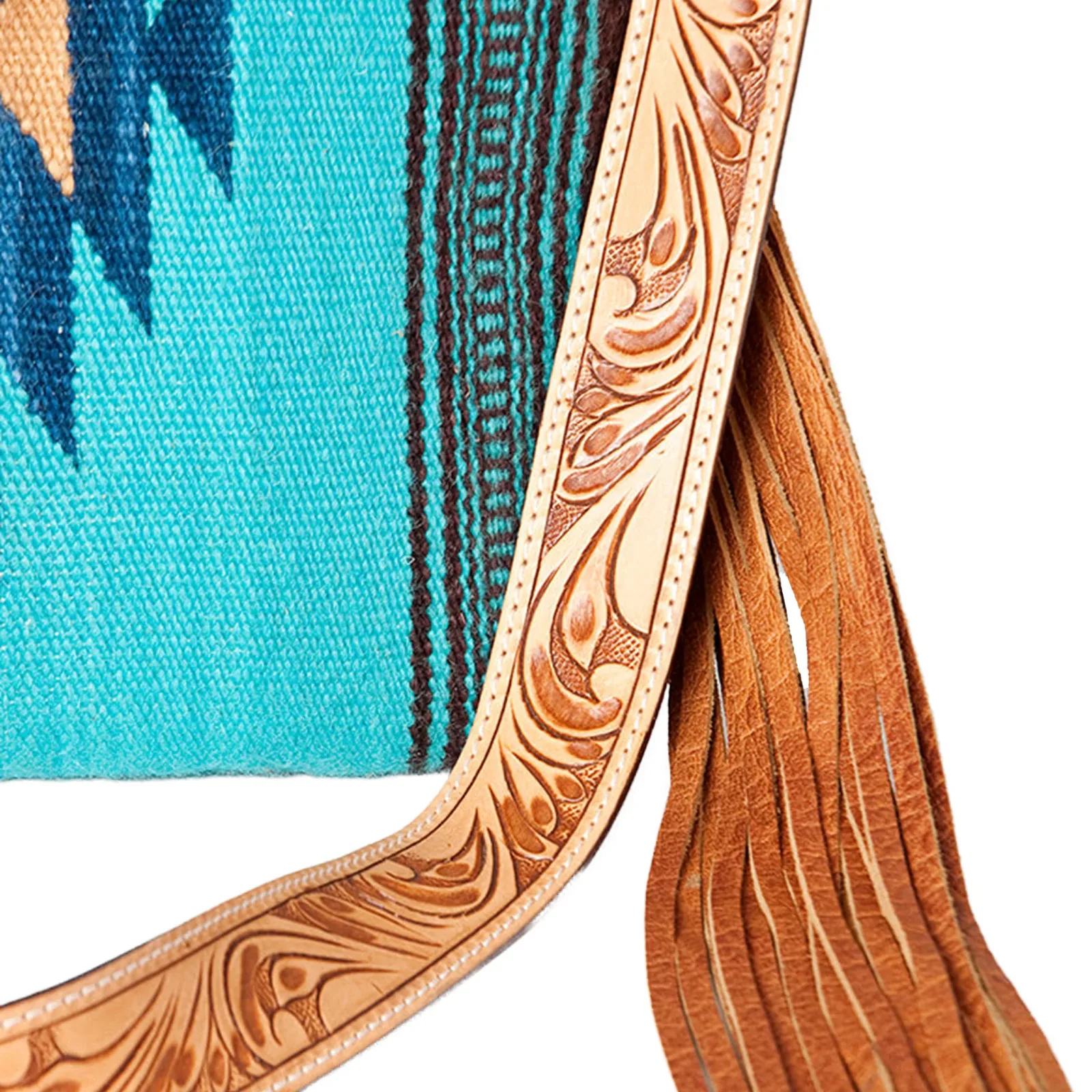 American Darling Turquoise Saddle Blanket Bag - Image 2