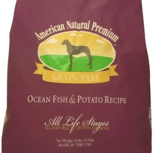 American Natural Grain Free Ocean Fish and Potato Dry Dog Food - 12 lb Bag