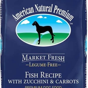 American Natural Market Fresh Legume Free Fish with Zucchini & Carrots Dry Dog Food - 12 lb Bag