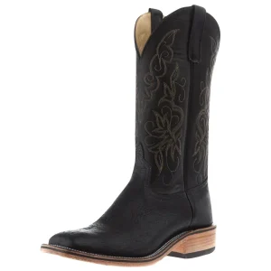 Anderson Bean Men`s AB Ride Ready Black Smooth Ostrich Vamp 13in Blank Aniline Top