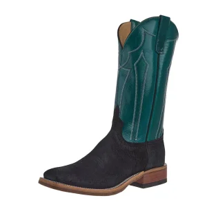 Anderson Bean Men's Ride Ready Black Carpincho Vamp 13in Turquoise Calfieno Top