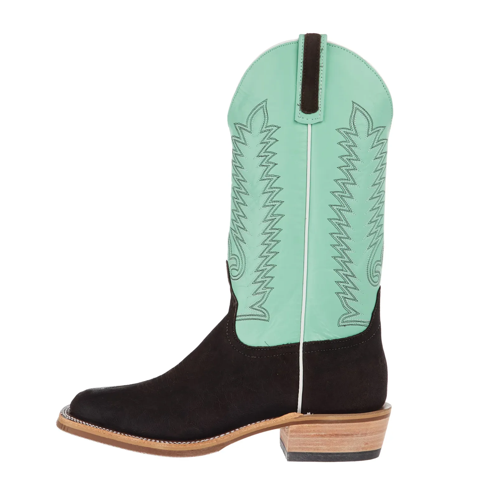 Anderson Bean Men`s Ride Ready Chocolate Buffed Elephant Vamp 13in Mint Glove Top - Image 2
