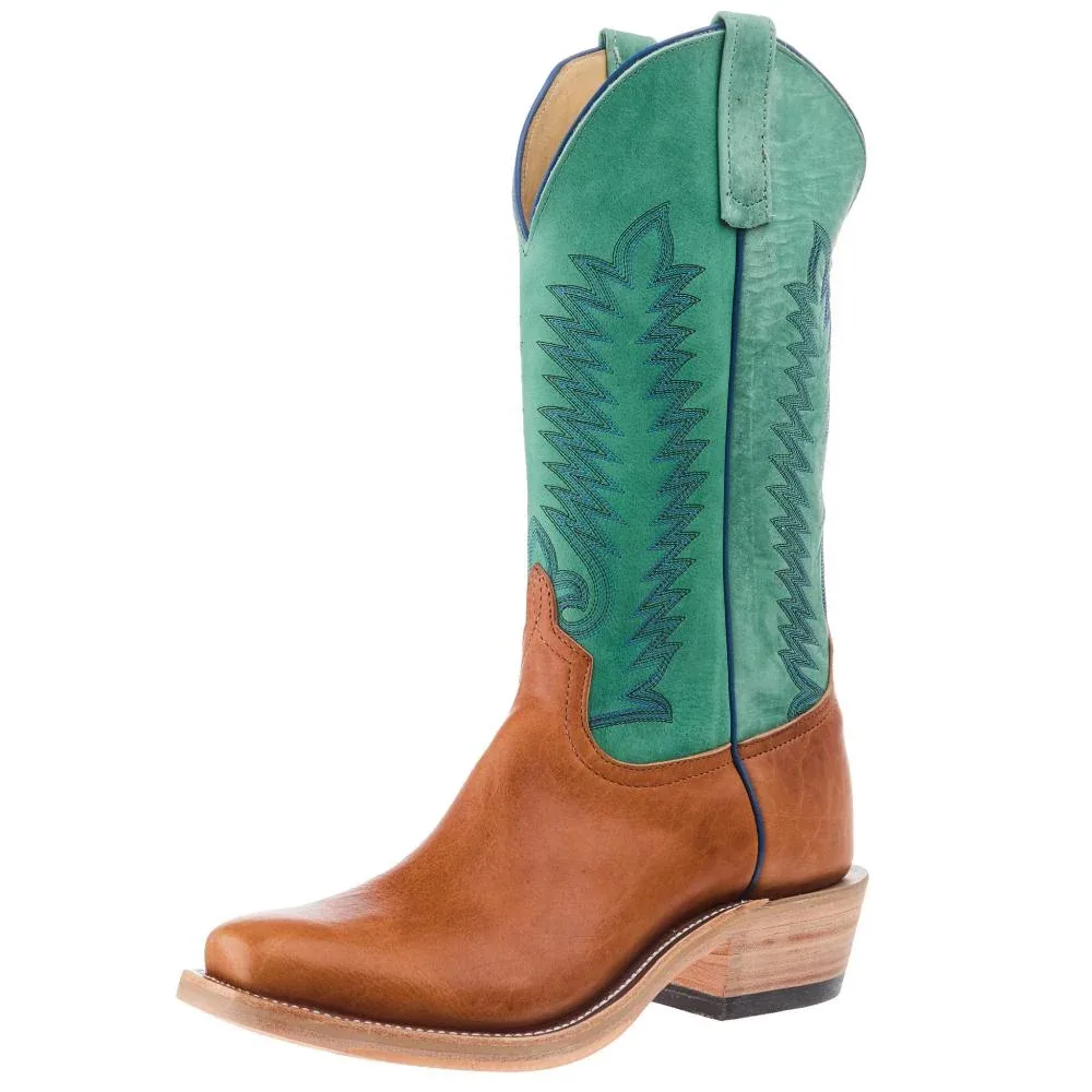 Anderson Bean Men`s Ride Ready Honey Bison Vamp 13in Green Super Oil Top
