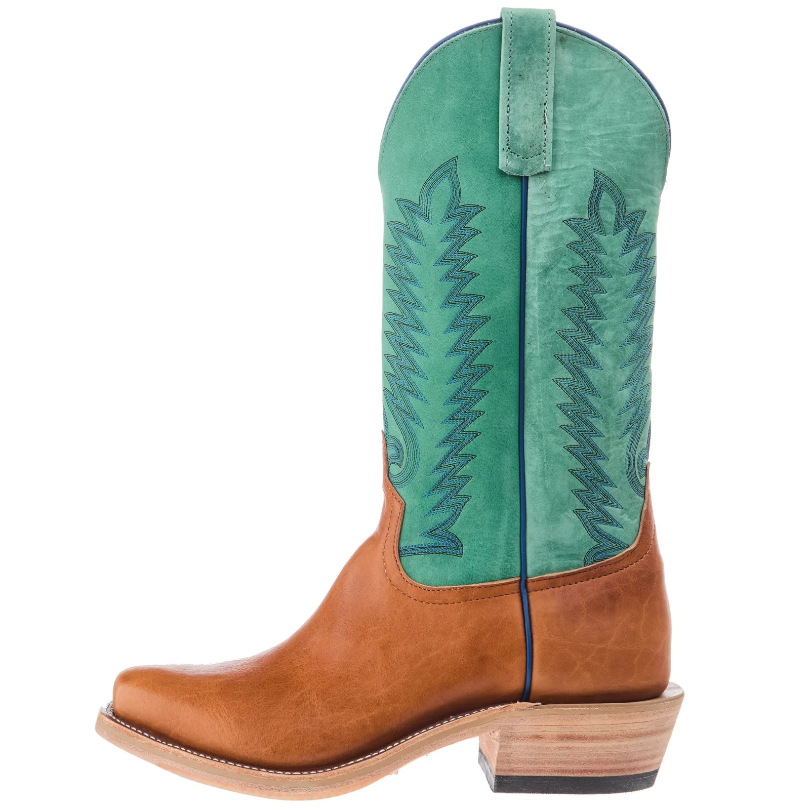 Anderson Bean Men`s Ride Ready Honey Bison Vamp 13in Green Super Oil Top - Image 2