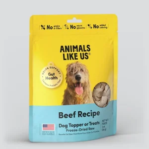 Animals Like Us Beef Recipe Freeze-Dried Raw Dog Food Topper