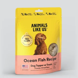 Animals Like Us Ocean Fish & Salmon Freeze-Dried Raw Dog Food Topper