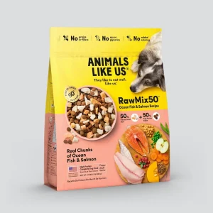 Animals Like Us RawMix50 Ocean Fish & Salmon Freeze-Dried Raw Dog Food