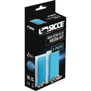 AQUA FILTRA 10-20 Replacement Media Kit (2 Pack) - Sicce