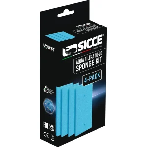 AQUA FILTRA 10-20 Replacement Sponges only (4 Pack) - Sicce