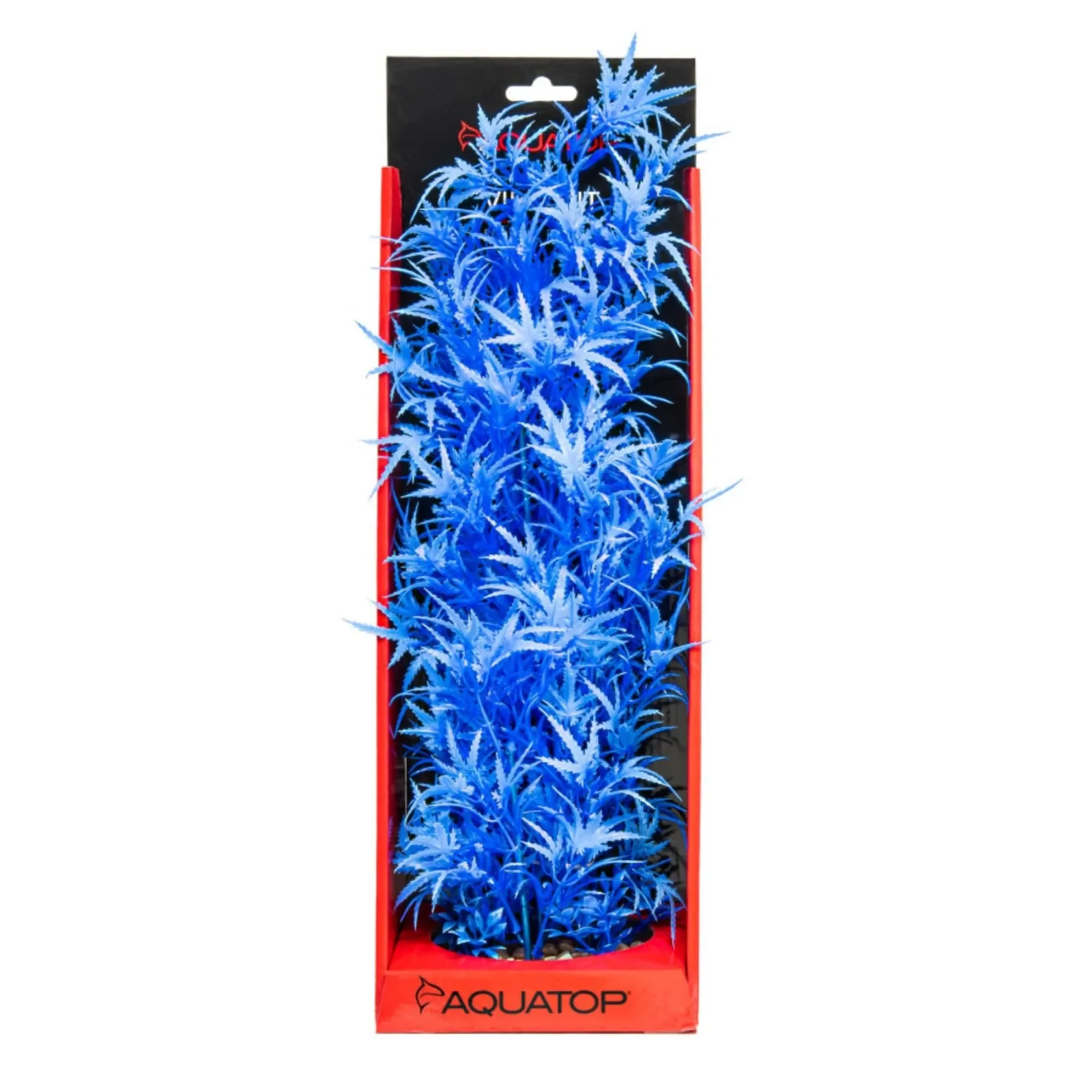 AquaTop Vibrant Fluorescent Cannabis Plant, Blue, 16 in
