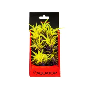 AquaTop Vibrant Fluorescent Cannabis Plant, Olive, 6 in