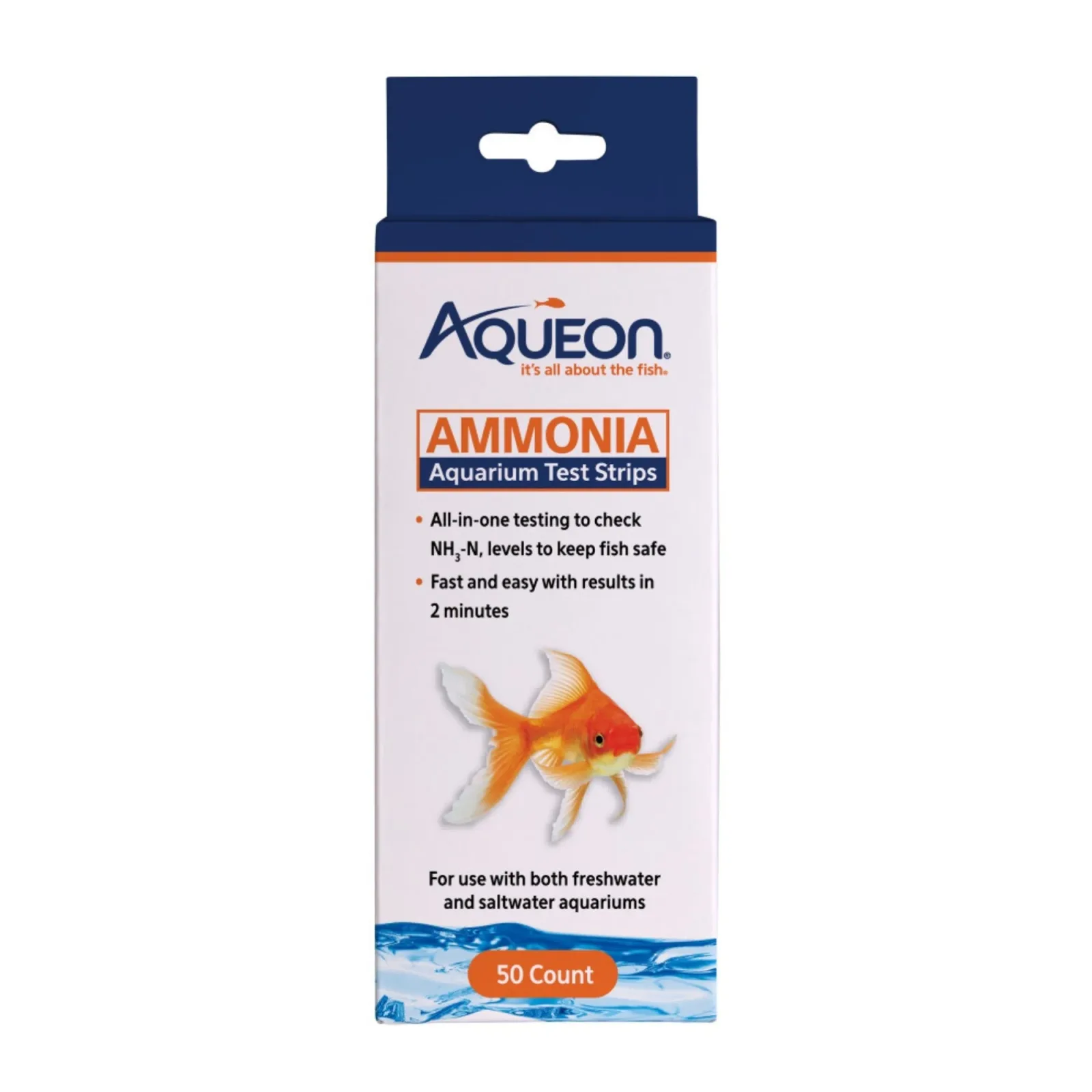Aqueon Ammonia Aquarium Test Strips 50 ct