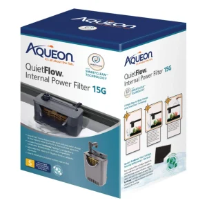 Aqueon QuietFlow Internal Aquarium Filter with SmartClean Technology Small