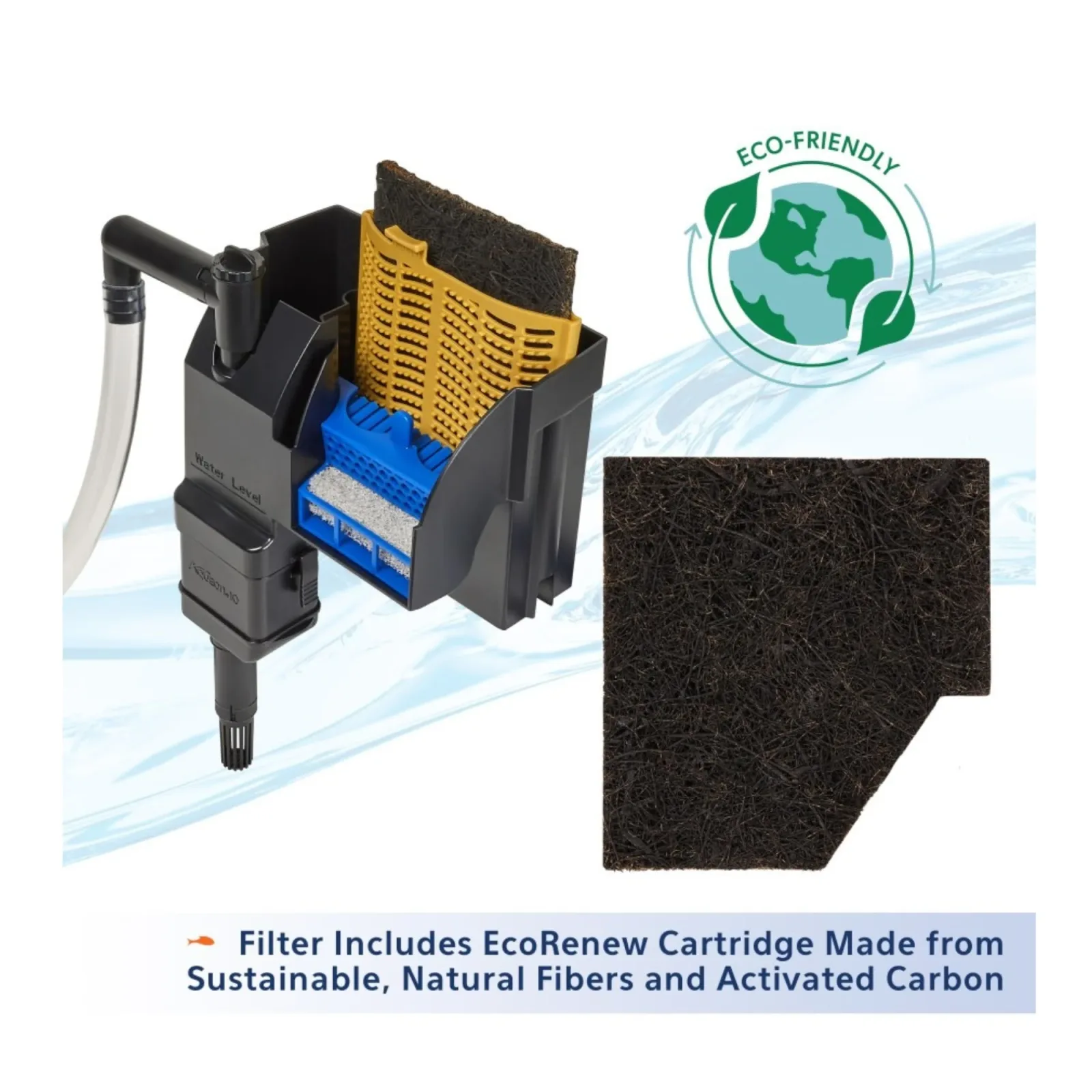 Aqueon SmartClean Power Aquarium Filter with EcoRenew Filter Cartridge, 1020 gal - Image 2