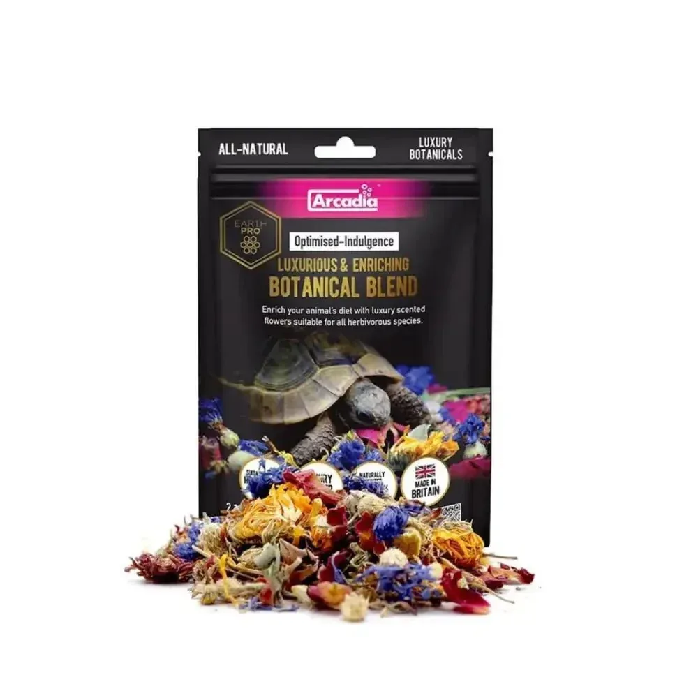 Arcadia EarthPro Optimised-Indulgence Reptile Botanical Blend Food for Healthy Diet 60g