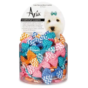 Aria Cute Chevron Bow Canister 48pcs