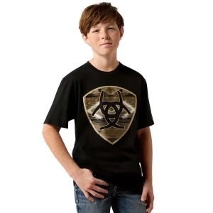 Ariat Boy's Black Cojiba Serape Tee Shirt