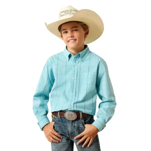 Ariat Boy's Blue Elixir Plaid Shirt
