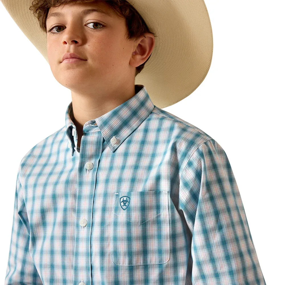 Ariat Boy's Corsair Plaid John Shirt - Image 2
