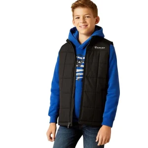 Ariat Boys Crius Black Insulated Vest