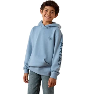 Ariat Boy's Denim Blue Logo Hoodie