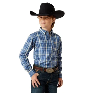 Ariat Boy's Royal Blue Pro Series Soloman Shirt