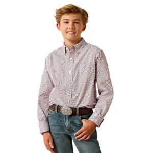 Ariat Boy's Southwest Geometric Print Jayson Shirt