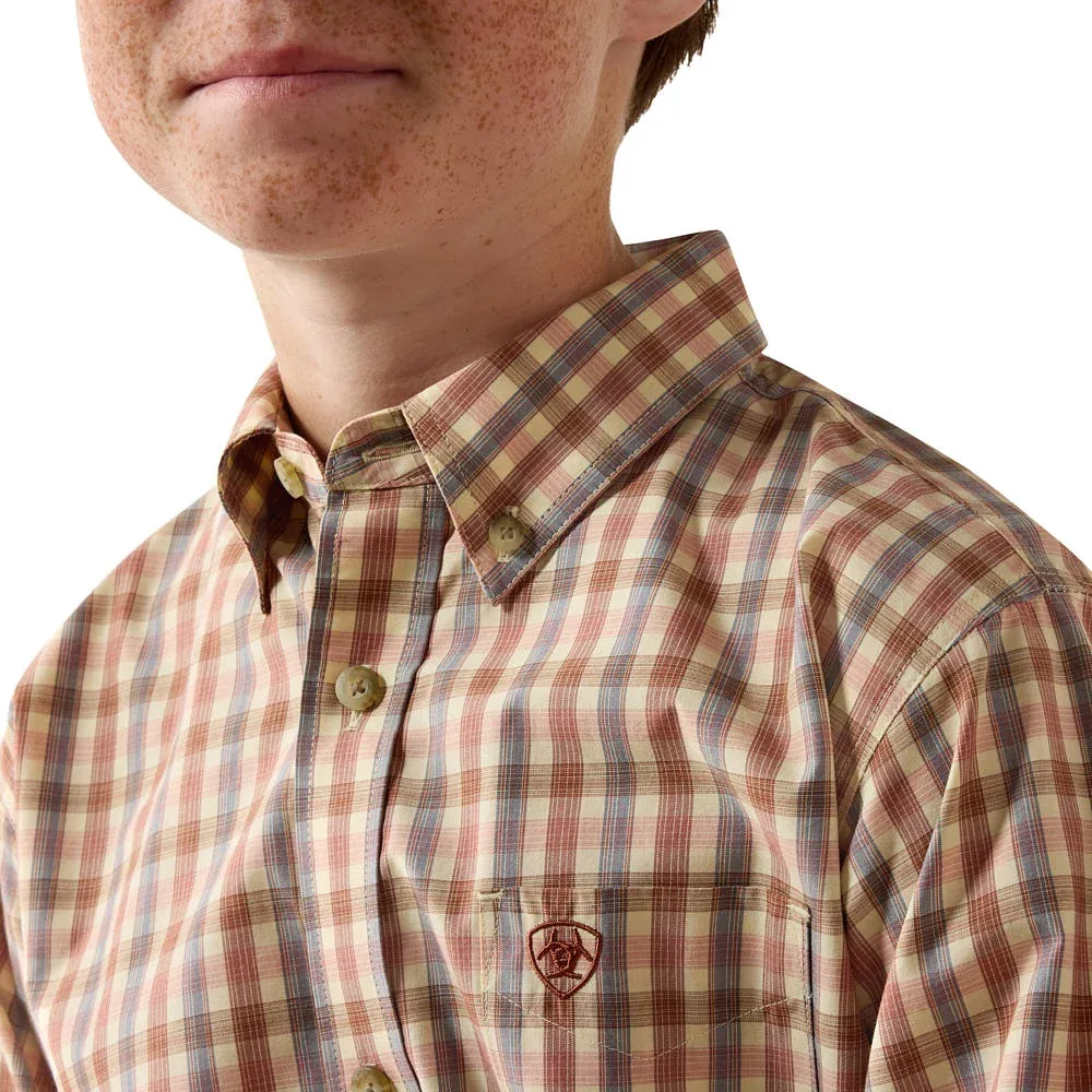 Ariat Boy's Vanilla Custard Pro Series Dave Shirt - Image 2