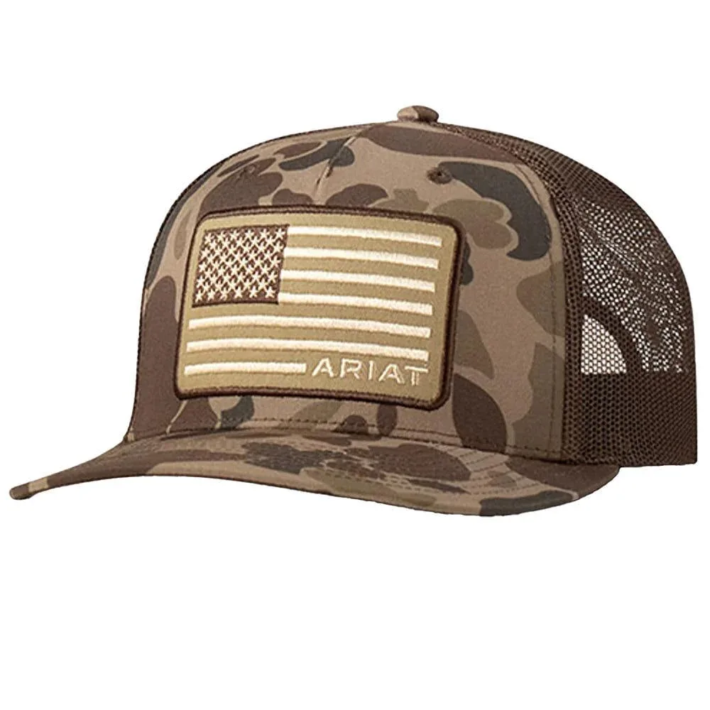 Ariat Flag Logo Camo Cap
