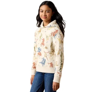 Ariat Girl's Desert Run Toile Ranch Tale Hoodie
