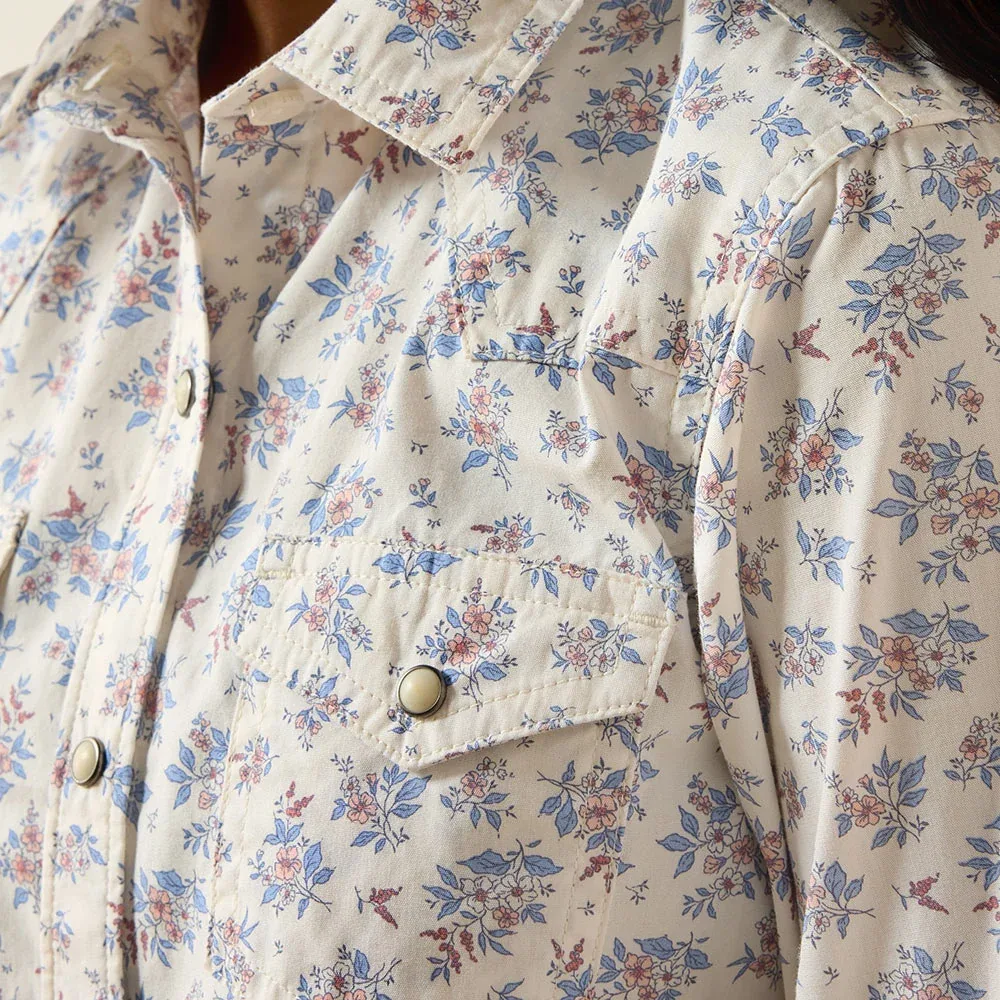 Ariat Girl's Floral Stardust Shirt - Image 2